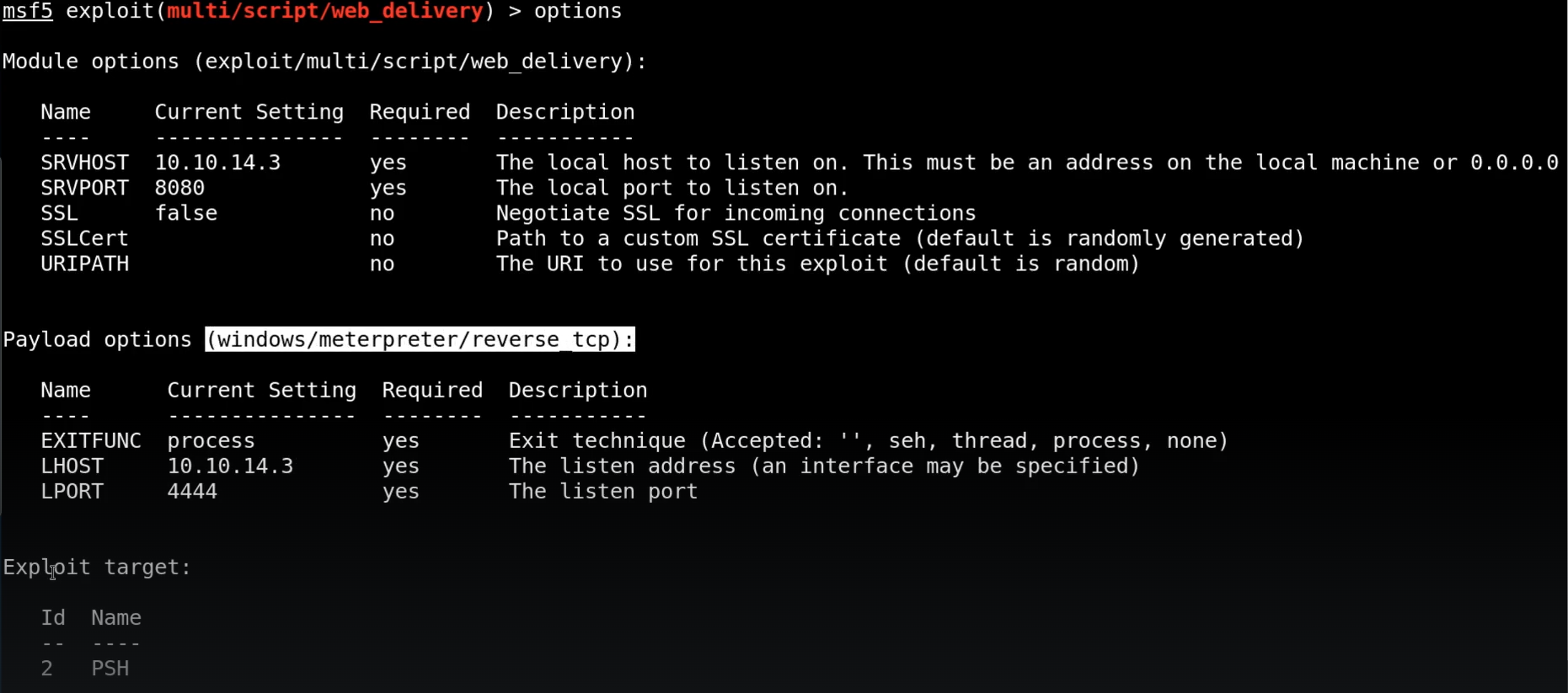 Metasploit Run