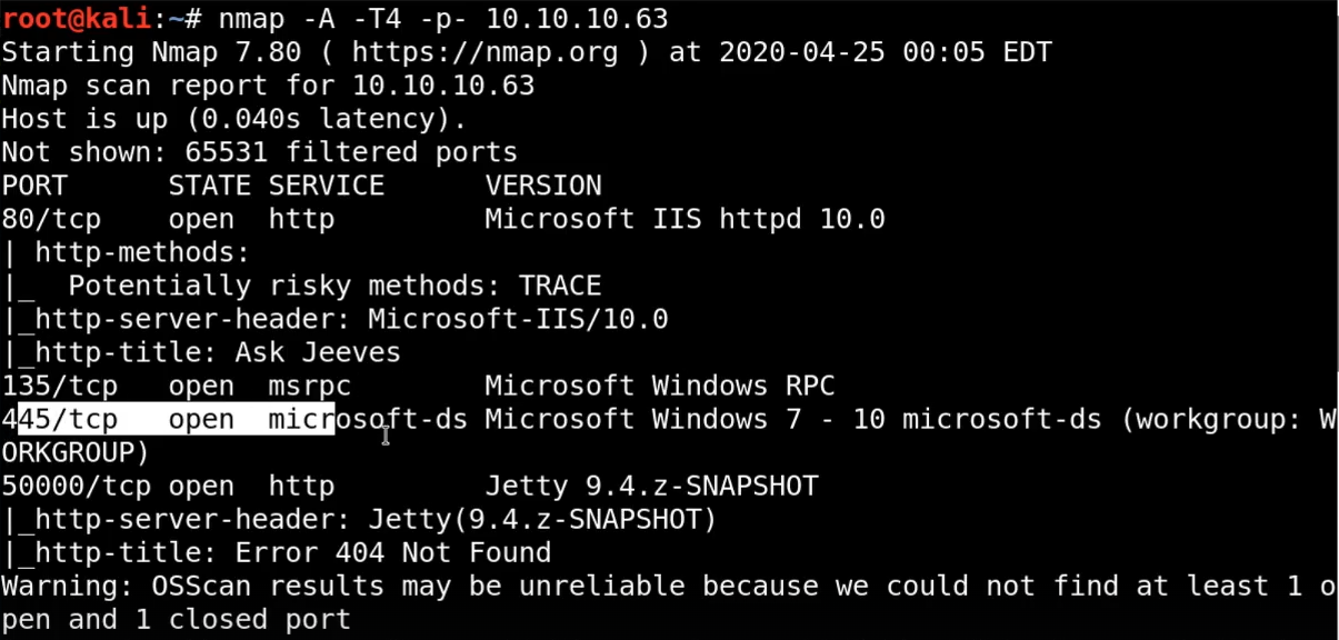 Nmap Results